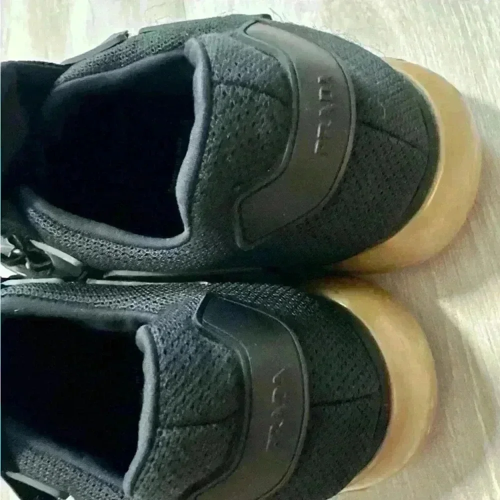 Prada Men Black Mesh Gold Sole Sneakers Shoes Size Authentic 7-37.5